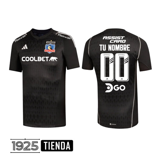 Camiseta Arquero Colo Colo Adidas 2023 - Color negro - FULL ESTAMPADO GRATIS