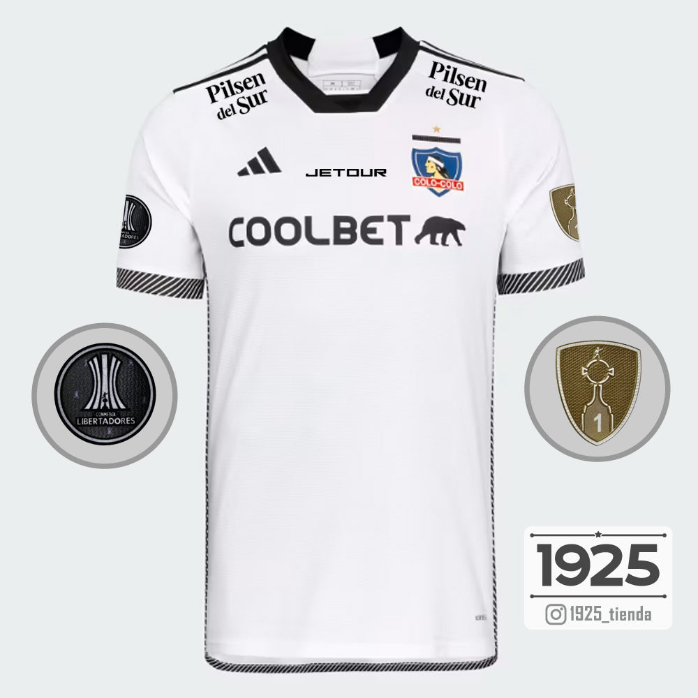 Camiseta Colo Colo Adidas 2024 - Color blanco - EDICIÓN COPA LIBERTADORES