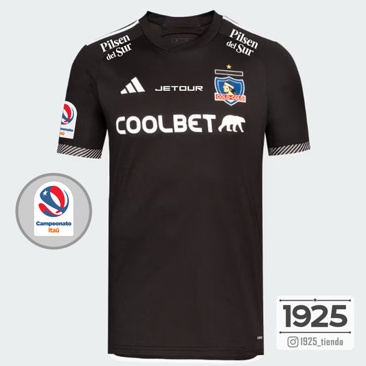 Camiseta Colo Colo Adidas 2024 - Color negro - FULL ESTAMPADA