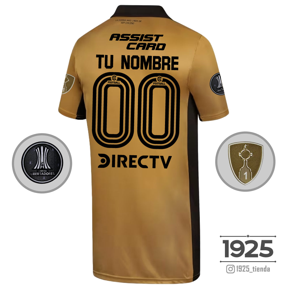 Tercera camiseta Colo Colo Adidas 2024 - Color dorado - EDICIÓN COPA LIBERTADORES
