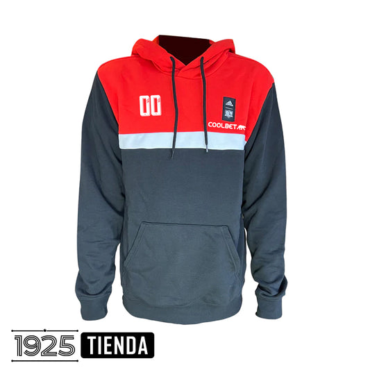 Hoodie Colo Colo Adidas 2023 - Color rojo/gris FULL ESTAMPADO GRATIS