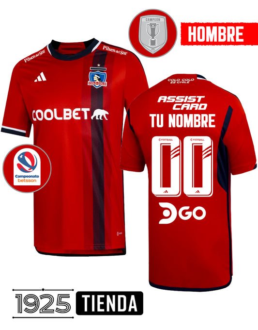 Camiseta Colo Colo Adidas 2023 - Color rojo - FULL ESTAMPADO GRATIS