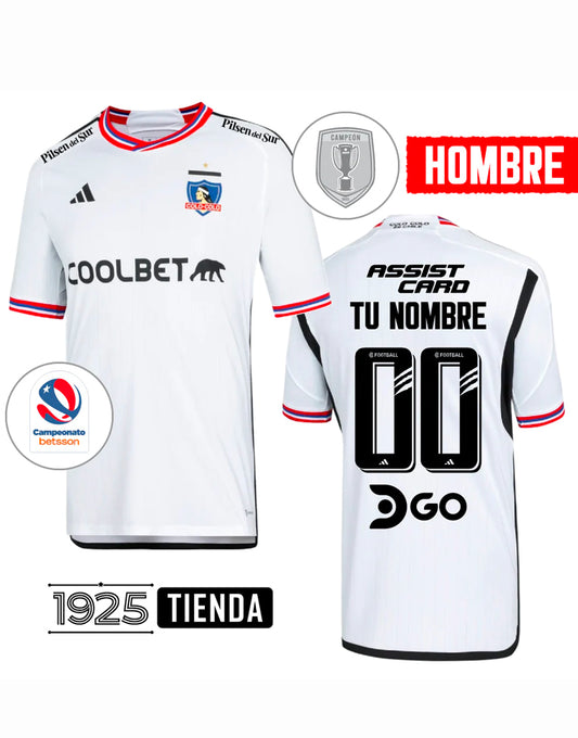 Camiseta Colo Colo Adidas 2023 - Color blanco- FULL ESTAMPADO GRATIS