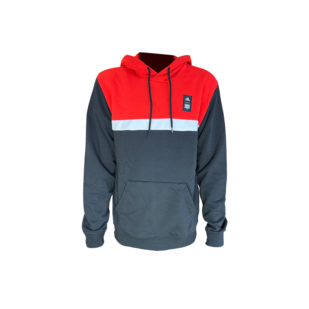 Hoodie Colo Colo Adidas 2023 - Color rojo/gris FULL ESTAMPADO GRATIS